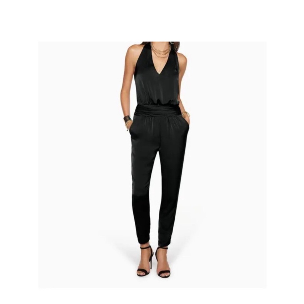 Ramy Brook Kingston Jumpsuit - light blue silky jumpsuit- XXS